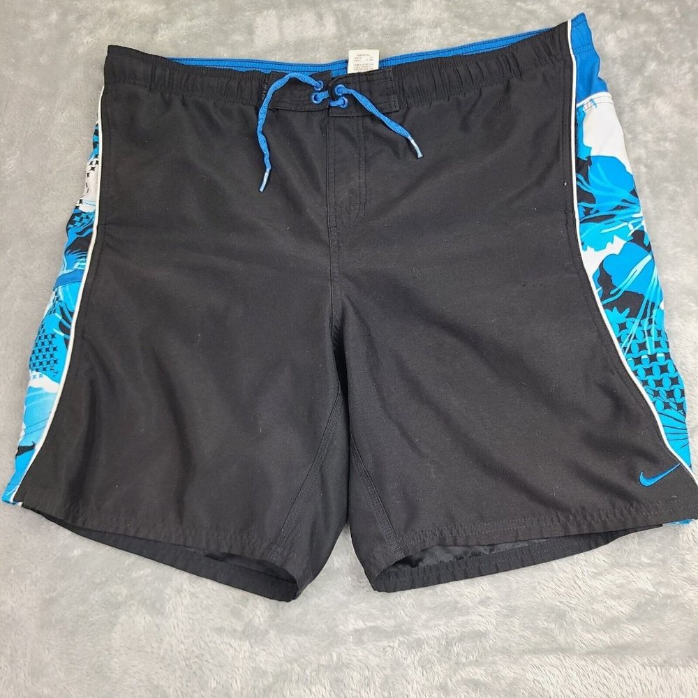 Nike Vintage 00's  Hawaiian Floral Print Mens Swim Shorts Trunks,‎ Size Large